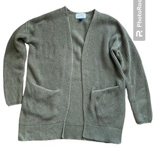 XS Sage green color cardigan